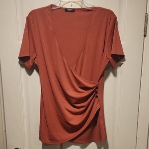 Zeagoo Terracotta Ribbed Top